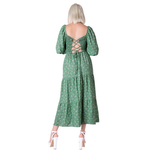 Vestido Mujer Casual Verde Stfashion 64104728 .