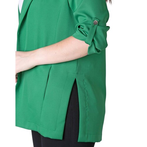 Saco Formal Blazer Mujer Verde Stfashion 79304602 