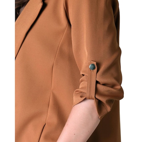 Saco Formal Blazer Mujer Café Stfashion 79304625 .