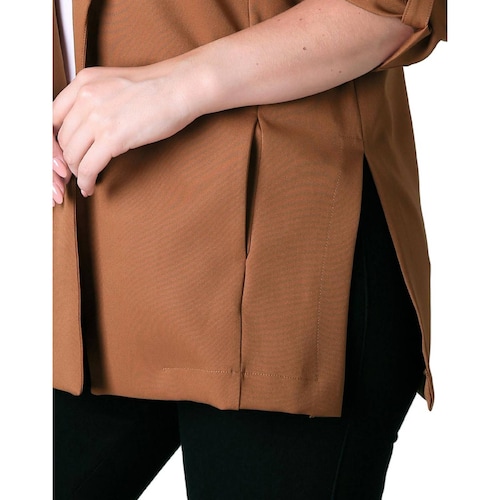 Saco Formal Blazer Mujer Café Stfashion 79304625 .