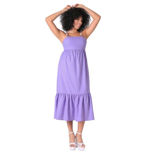 Vestido Mujer Casual Morado Stfashion 64104824 .