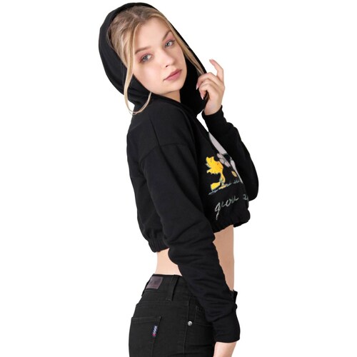 Sudadera Mujer Moda Con Capucha Negro Peanuts 58204869 .