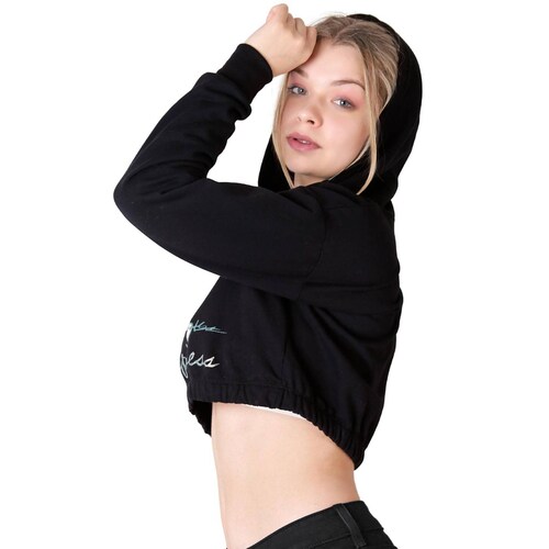 Sudadera Mujer Moda Con Capucha Negro Peanuts 58204869 .