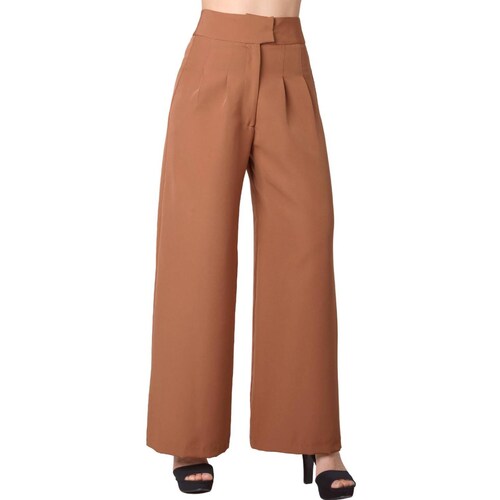 Pantalón Mujer Vestir Recto Café Stfashion 79305039 