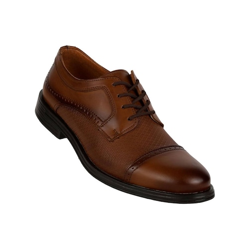Zapato Hombre Oxford Vestir Café Cristian Gallery 14003903 .