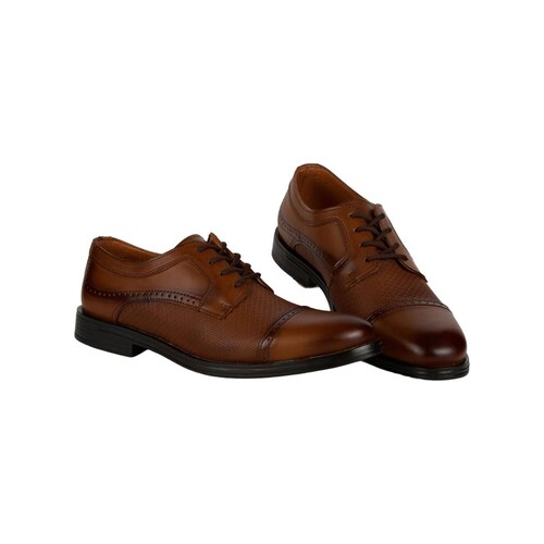 Zapato Hombre Oxford Vestir Café Cristian Gallery 14003903 .