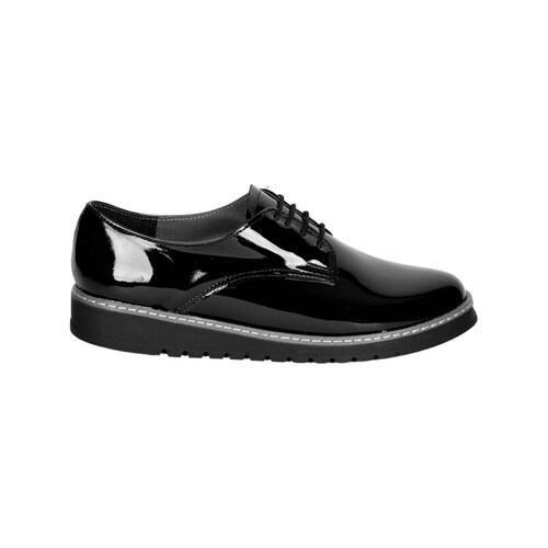 Zapato Mujer Oxford Casual Piso Negro Stfashion 00302907 .