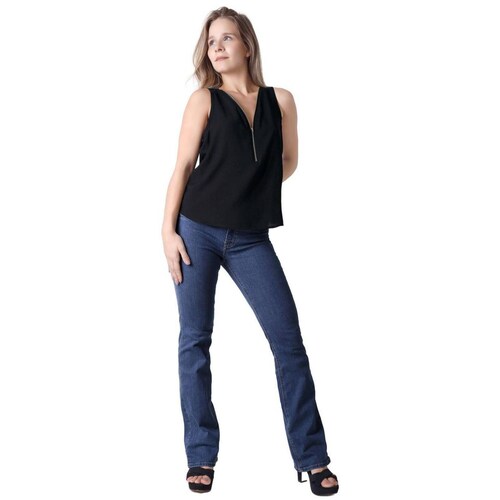 Jeans Mujer Basico Recto Azul Oggi Yess 59105010 