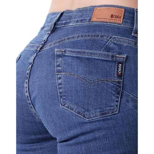 Jeans Mujer Basico Recto Azul Oggi Yess 59105010 
