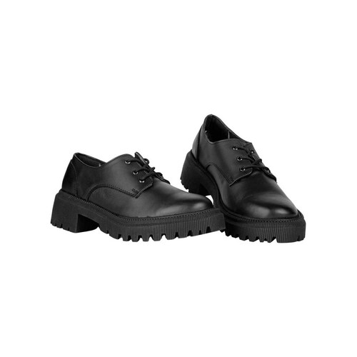 Zapato Mujer Oxford Vestir Negro Piel Stfashion 03004100 
