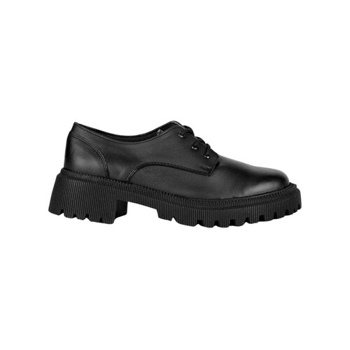 Zapato Mujer Oxford Vestir Negro Piel Stfashion 03004100 
