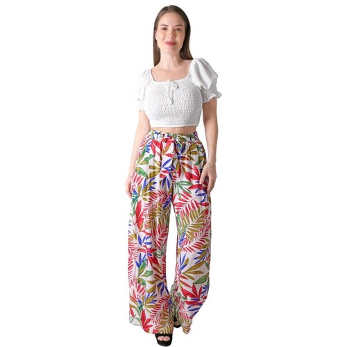Pantalón Mujer Moda Recto Crema Stfashion 79305062 