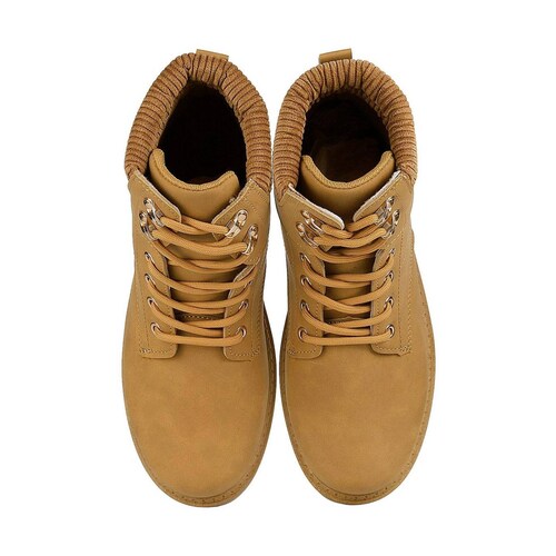 Botin Mujer Casual Tacon Mostaza Torrente 14704113 