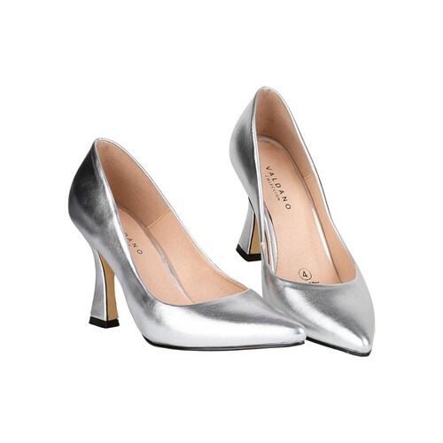 Zapatilla Mujer Tacón Plata Valdano 01404100 