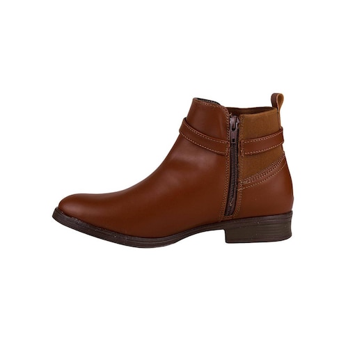 Botin Mujer Casual Piso Café Stfashion 24104102 .