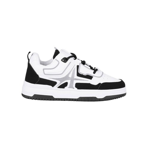 Tenis Hombre Casual Blanco Negro Via Urbana 06804122 