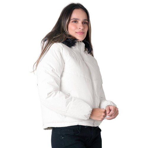 Chamarra Mujer Con Capucha Blanca Roosevelt 50105233 