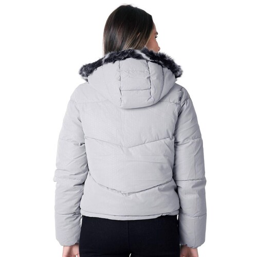 Chamarra Mujer Con Capucha Gris Roosevelt 50105230 