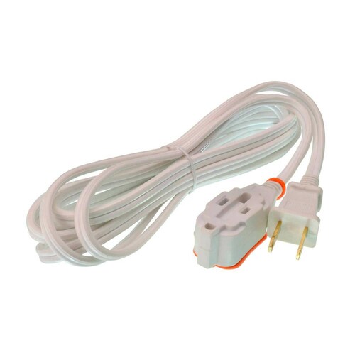 Extensión eléctrica blanca 16 AWG 6 m 