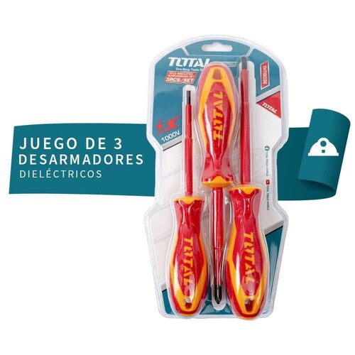 Juego de 3 desarmadores dieléctricos 