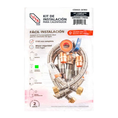 Kit De Instalación Completo Para Calentador Eléctrico 