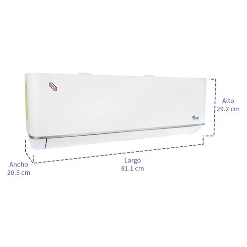 Aire acondicionado, frio 115 V, 1 ton, inverter, mini split 