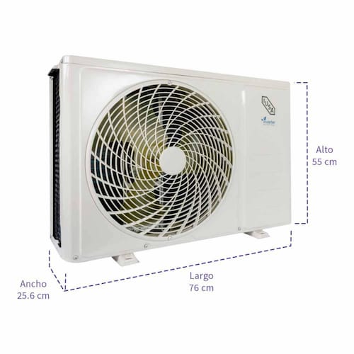 Aire acondicionado, frio 115 V, 1 ton, inverter, mini split 