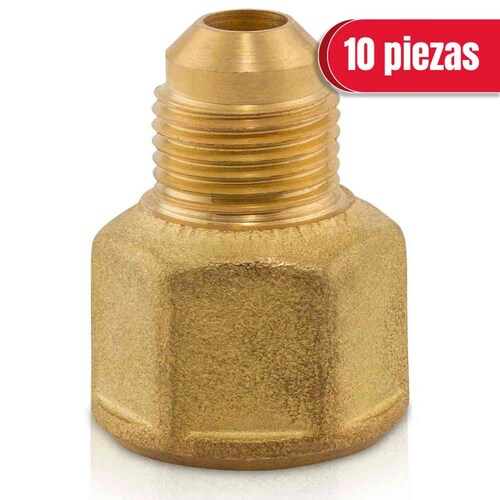 Niple campana 1/2 x 3/8 10 pzas 