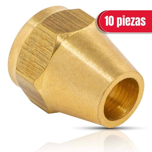 Tuerca cónica 1/2 10 pzas 