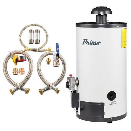 Kit Calentador de Depósito Primo Gas Natural + Kit de Instalación 