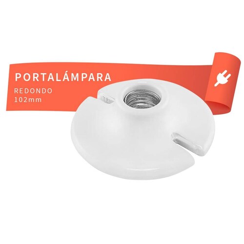 Portalámpara redondo de 102 mm embolsado 