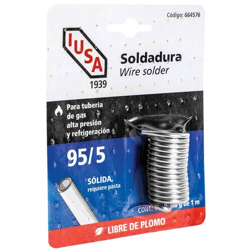 Soldadura, Wire Solder, 95/5, IUSA 