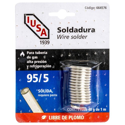 Soldadura, Wire Solder, 95/5, IUSA 