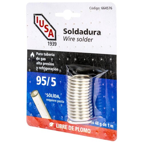Soldadura, Wire Solder, 95/5, IUSA 