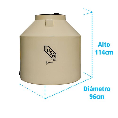 Tinaco Tricapa IUSA, 600 L., Beige + Sistema Calidad de Vida 