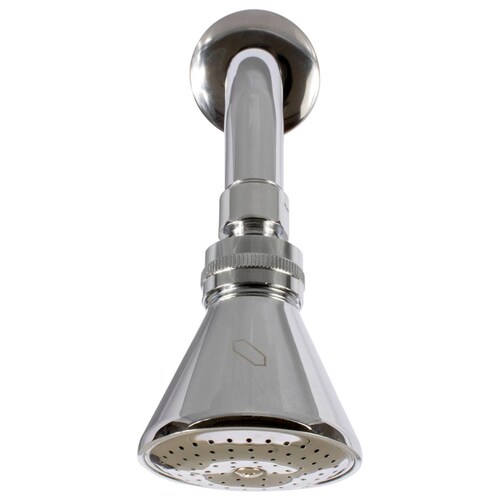 Regadera Redonda Ecológica y Chapetón Metálicos, 3.8 L/min 