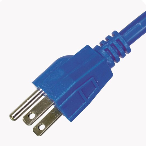 Extensión de Uso Rudo Aterrizada, Azul, Clavija Recta, 4m, IUSA 