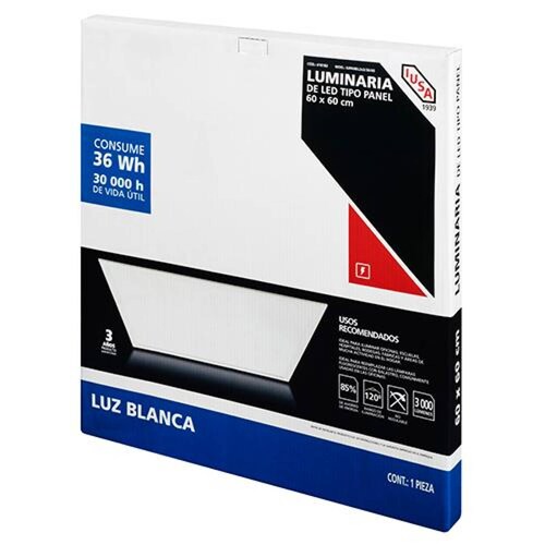 Panel LED cuadrado con tensores 36 W 