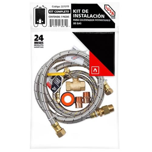 Kit completo para instalar calentador instantáneo 