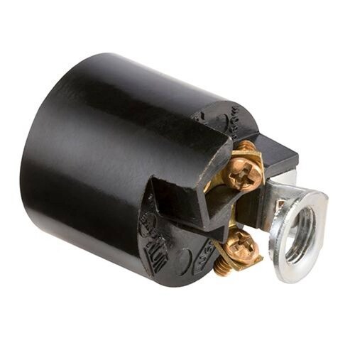 Portalámpara de baquelita para candil con niple socket 