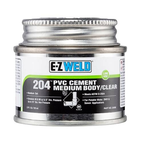 Cemento PVC C80, mod. 204 azul, E-Z WELD 475ml 