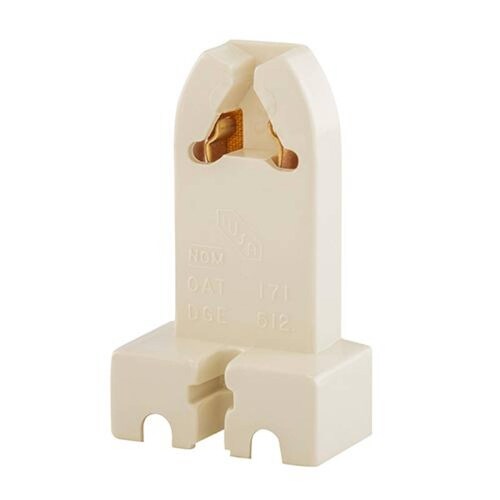 Base BIPIN para tubo fluorescente G13, blanco mate 