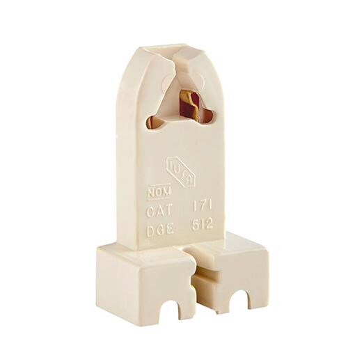 Base BIPIN para tubo fluorescente G13, blanco mate 