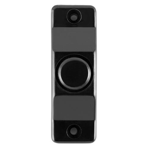 Botón timbre para sobreponer, negro 
