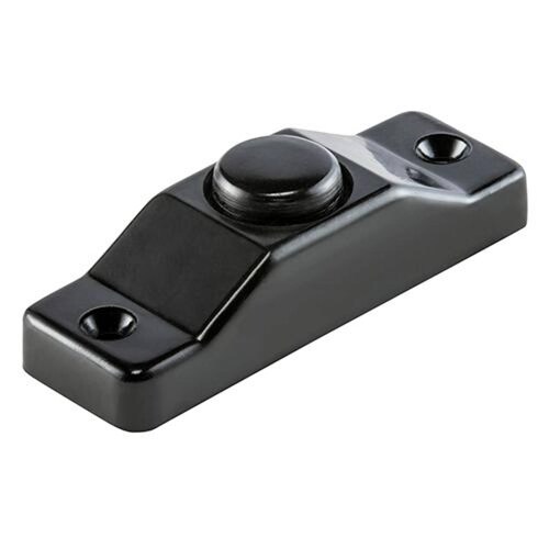 Botón timbre para sobreponer, negro 