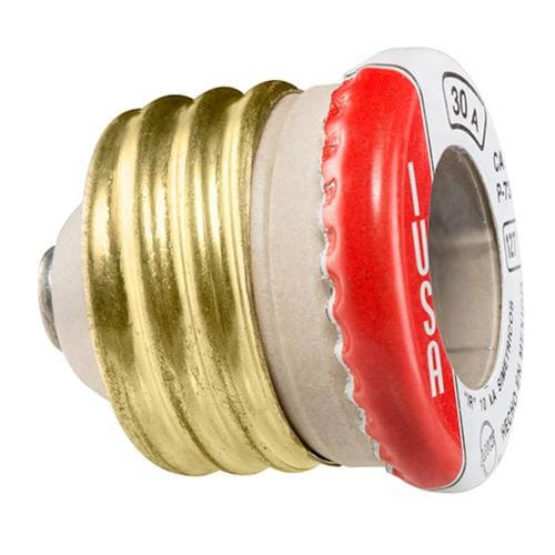Tapón Para Fusible, Porcelana Blanca Extra Reforzada 