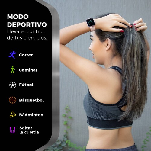 Smartwatch BINDEN P8 MultiDeportes iOS/Android Rosa
