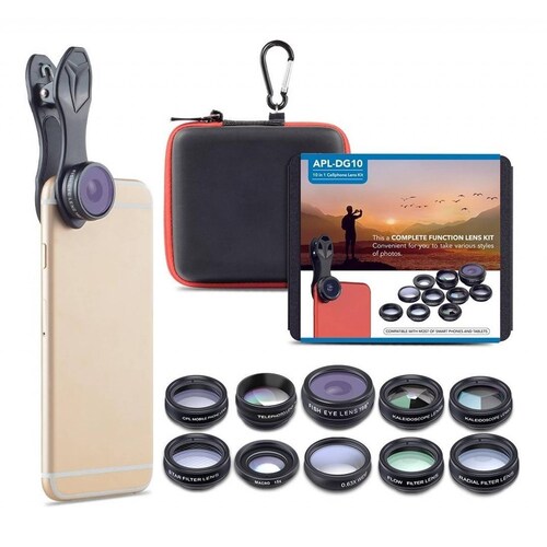 Kit de Lentes p/Celular BINDEN 10 en 1 Universal 