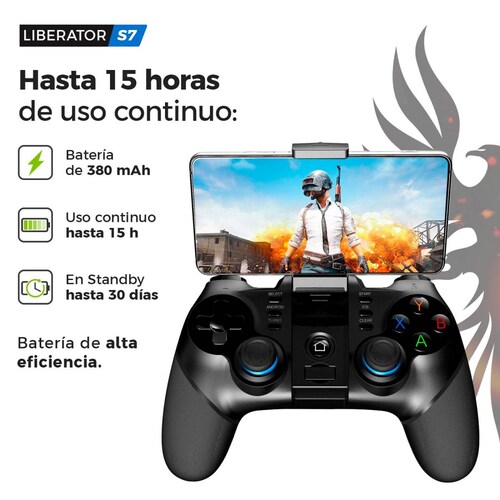 Control Liberator BINDEN 9156 Con Turbo, 15 Horas De Juego Android 