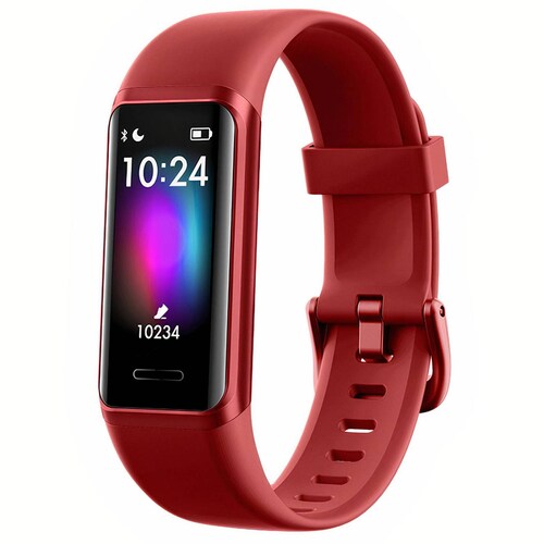 Smartband BINDEN ERA Fit Alexa integrado 14 deportes Ligera Rojo